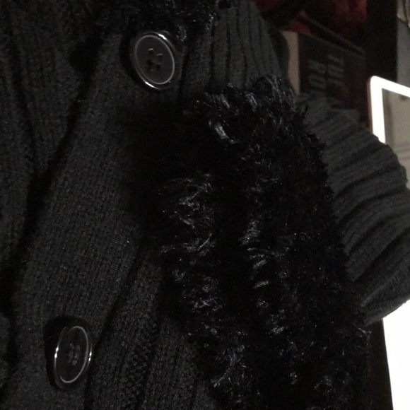 Cato, sweater cardigan, black, knitted Button up. Size 22-24W - Picture 14 of 15